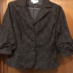 KAY UNGER- Black Embroidery Jacket
